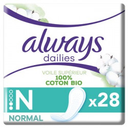 Protège-slips Always Coton normal - x28