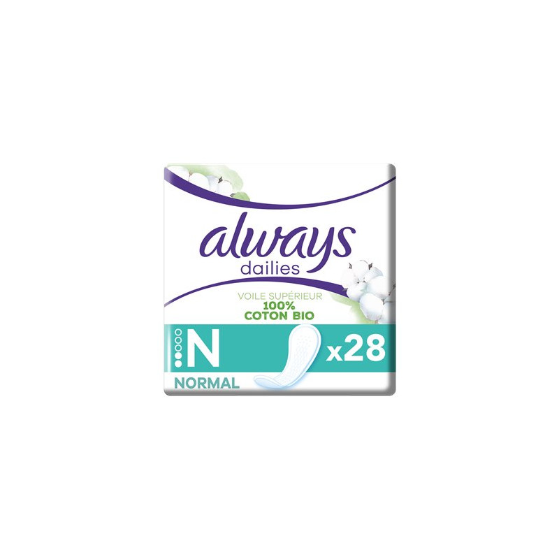 Protège-slips Always Coton normal - x28