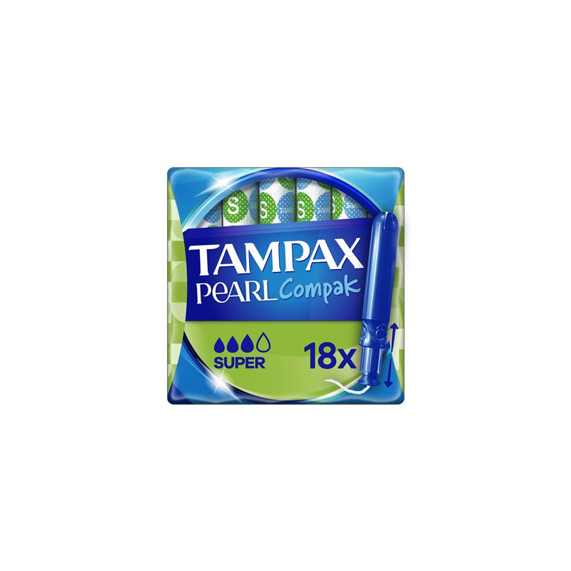 Tampons Tampax Compak Pearl Super - x18