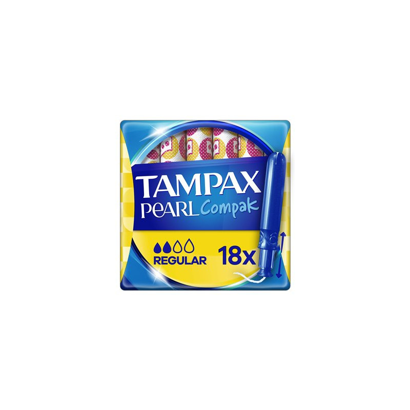 Tampons Tampax Compak Pearl Régulier - x18