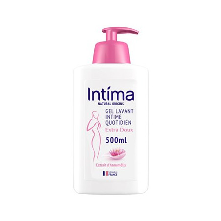 Gel Toilette Intime Extra Doux Intima Natural Hamamélis 500ml