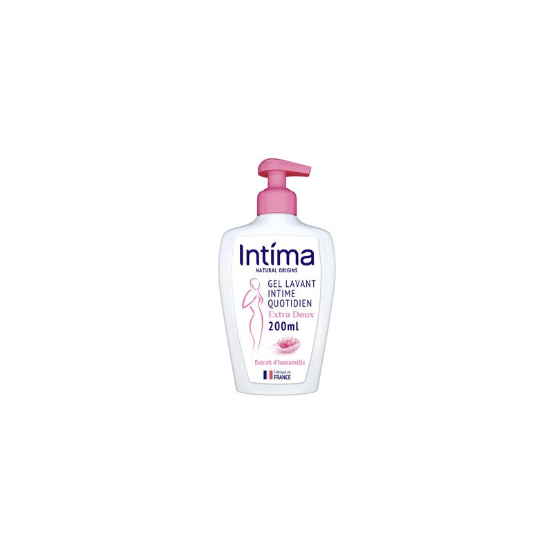 Gel Toilette Intime Extra Doux Intima Natural Hamamélis 200ml
