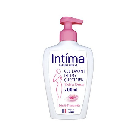 Gel Toilette Intime Extra Doux Intima Natural Hamamélis 200ml
