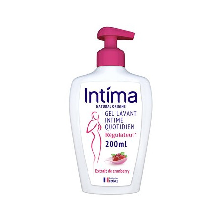 Gel Toilette Intime Régulateur Intima Natural Cranberry 200ml