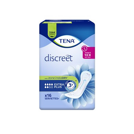 Serviettes Discreet Tena Lady Extra Plus - x16