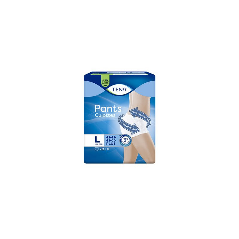 Culotte absorbante Tena Taille L - Plus - x8