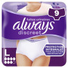 Culottes Fuites urinaires Always Discreet Taille L- x9