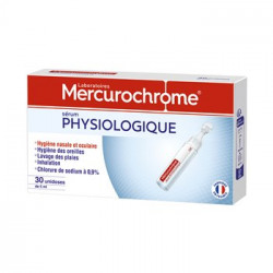 Sérum Physiologique Mercurochrome 30x5ml
