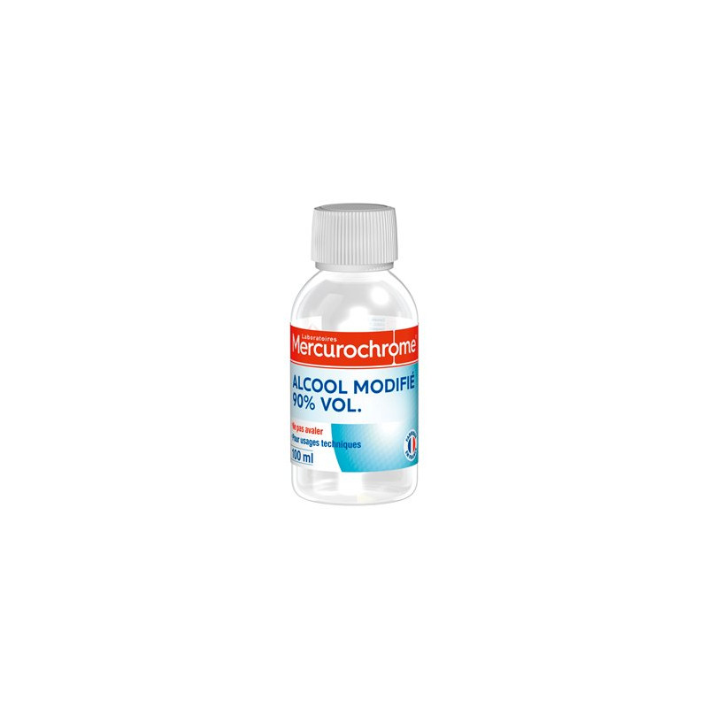 Alcool modifié Mercurochrome 90° - 100ml
