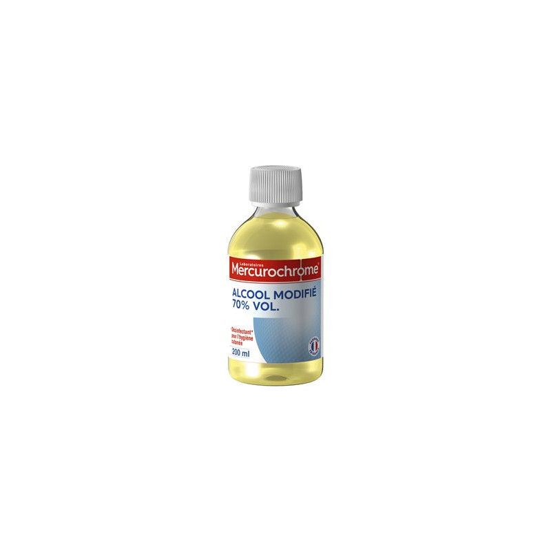 Alcool modifié Mercurochrome 70° - 200ml