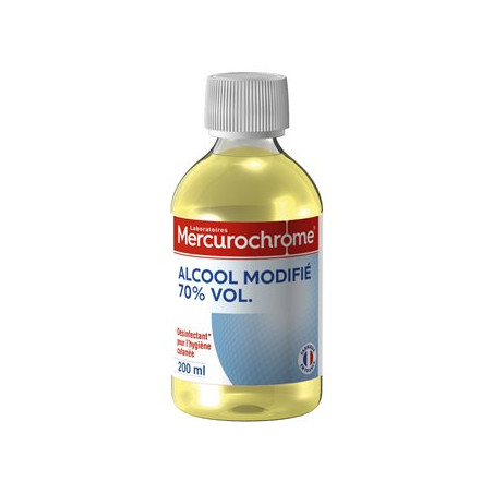 Alcool modifié Mercurochrome 70° - 200ml