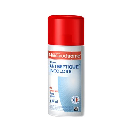 Antiseptique Mercurochrome Incolore spray - 100ml