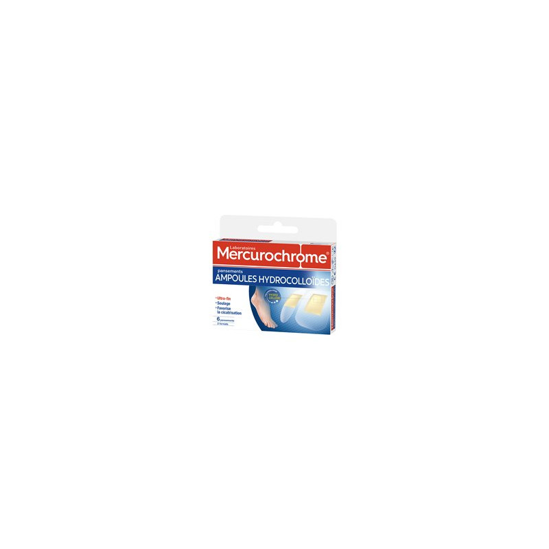 Pansements Mercurochrome Hydrocolloïdes - x6