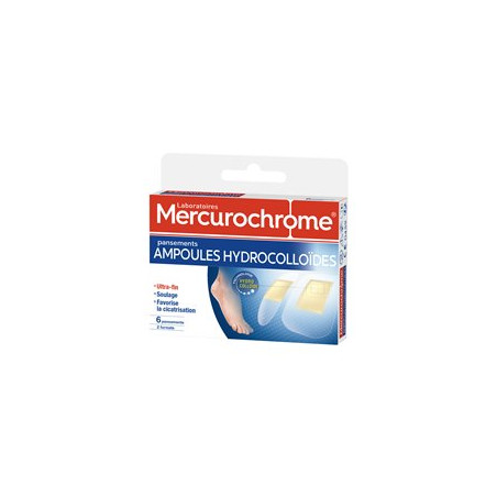 Pansements Mercurochrome Hydrocolloïdes - x6