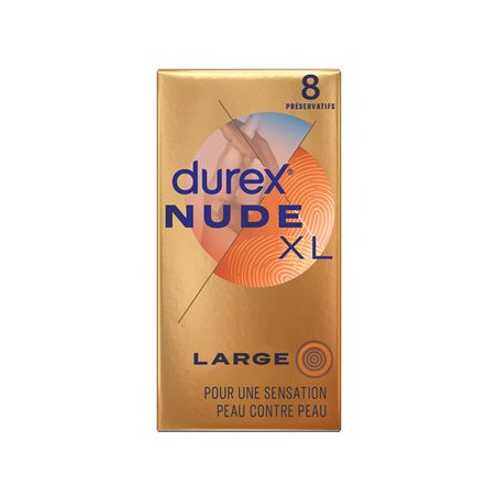 Préservatifs Durex Nude Extra Large Extra Fins x8