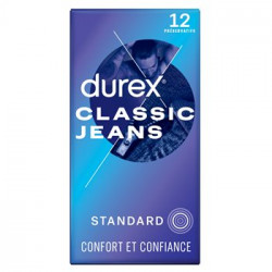 Préservatifs Durex Classic Jeans Confort et Confiance x12