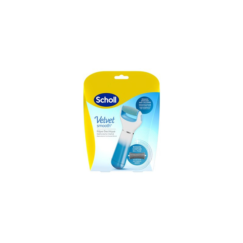 Scholl Râpe Électrique Velvet Smooth Exfoliante et Contour des Pieds