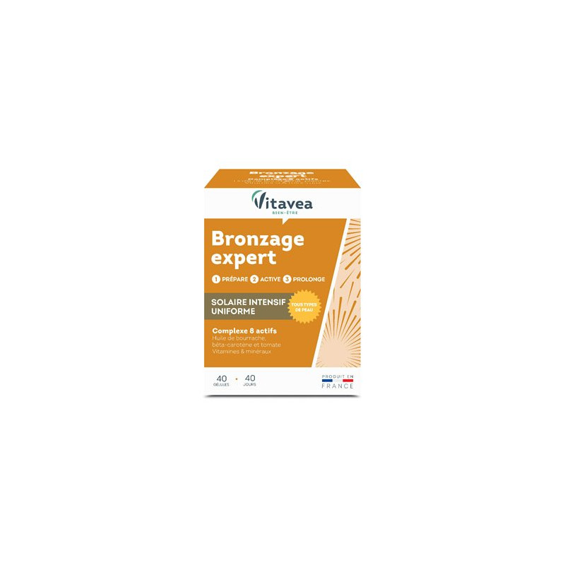 VITAVEA Complément alimentaire Bronzage Expert x40 gélules