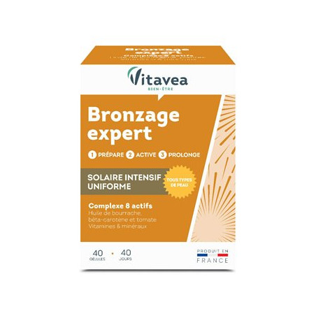 VITAVEA Complément alimentaire Bronzage Expert x40 gélules