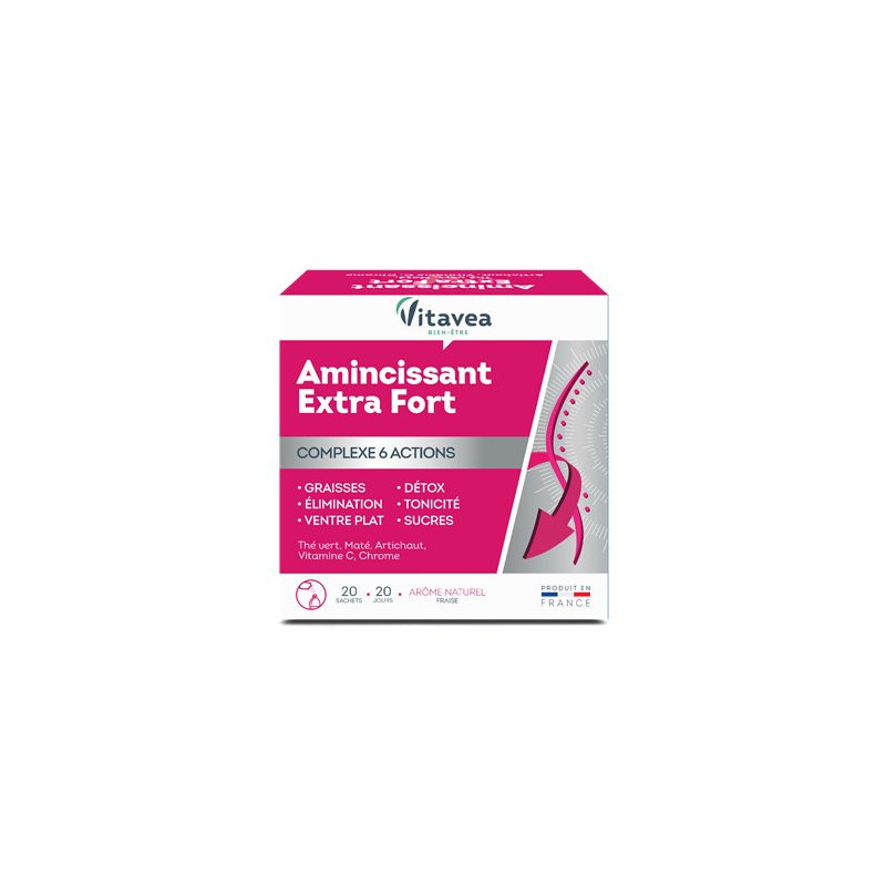 Amincissant Extra Fort Vitavea 6 actions x20 - 0.05kg Amincissant Extra Fort Vitavea 6 actions x20 - 0.05kg