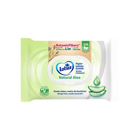 Papier toilette humide Lotus Aloe Douceur - x42 feuilles