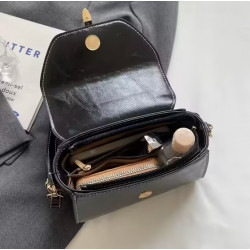Sac à bandoulière vert en simili cuir pour femmes