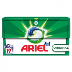 Lessive capsule Ariel 3-en-1 Original - 389.5g - x19