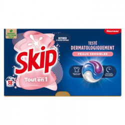 Lessive capsules 3-en-1 Skip Sensitive - 38 capsules