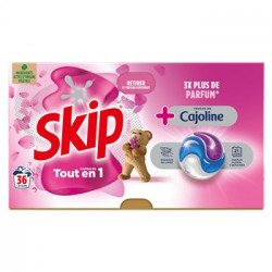 Lessive en capsules 3-en-1 Skip Cajoline - x36
