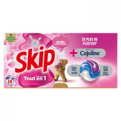 Lessive en capsules 3-en-1 Skip Cajoline - x24