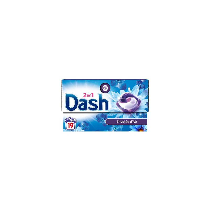 Lessive capsules Dash Pods Envolée d'air - x19 -381g
