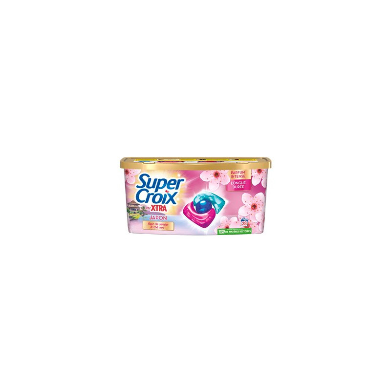 Lessive capsules Super Croix X-tra Japon x28 - 336g