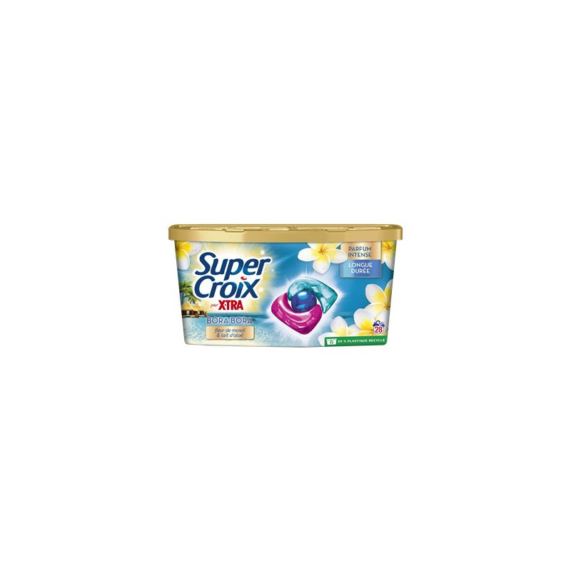 Lessive capsules Super Croix X-tra Bora Bora x28 - 336g
