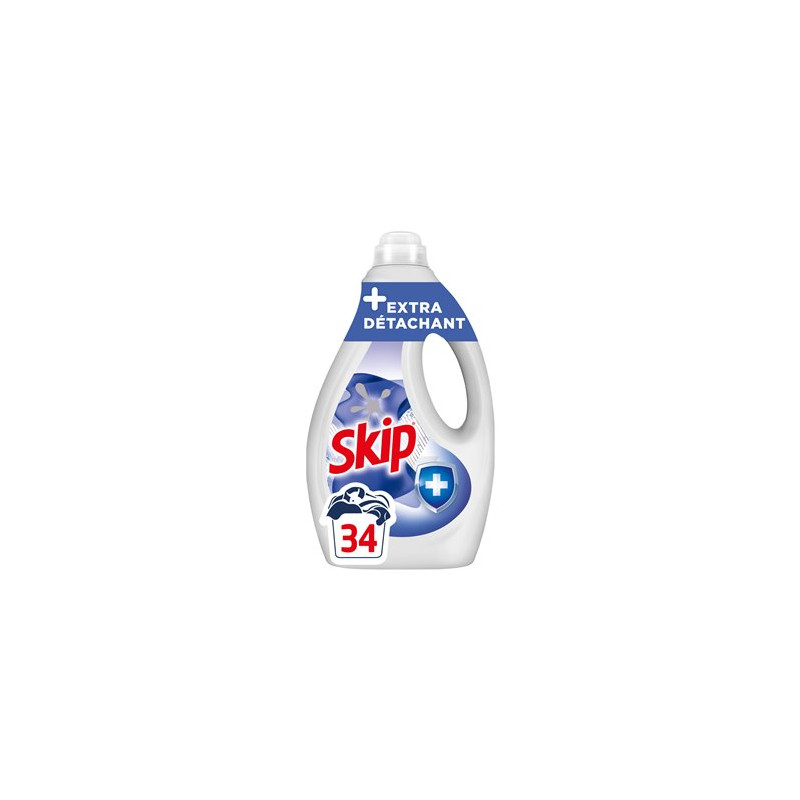 Lessive liquide Skip Extra détachant - 1.53L - x34 Lessive liquide Skip Extra détachant - 1.53L - x34