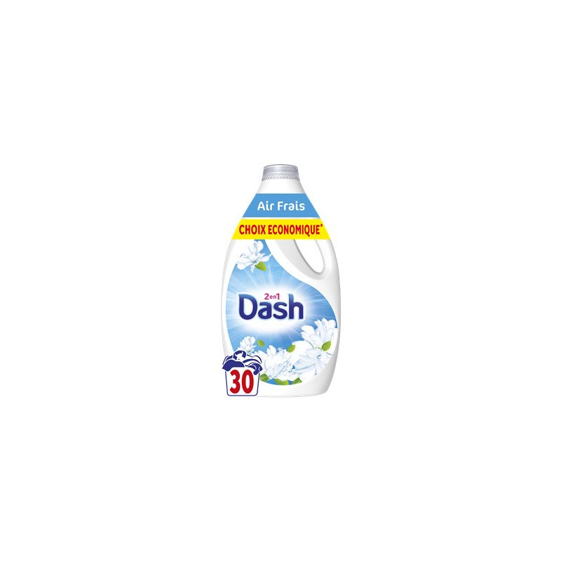 Lessive liquide Dash air frais 30 lavages - 1.35L