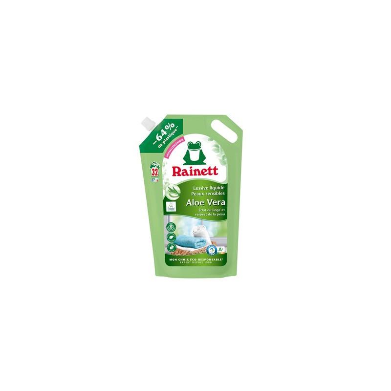 Recharge lessive liquide Rainette Aloe vera - 1.6L