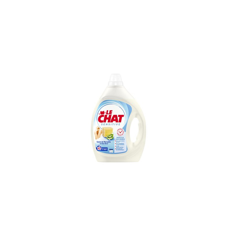 Lessive liquide Le Chat Sensitive Marseille x42 - 1.89L