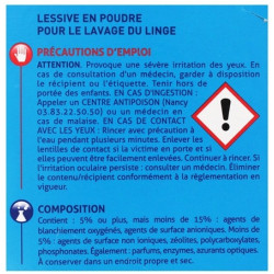 Lessive en poudre Xeor fraîcheur x50 - 2.5kg