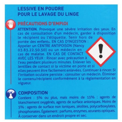 Lessive en poudre Xeor Savon de Marseille x50 - 2.5kg