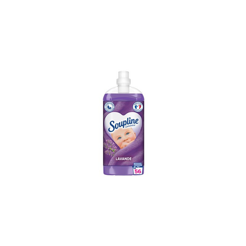 Adoucissant concentré Soupline Lavande - 56 lavages - 1,3L