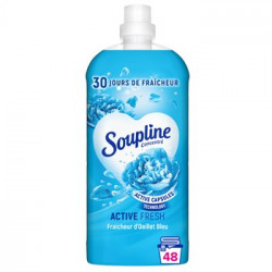 Adoucissant concentré Soupline Active Fresh Oeillet bleu -1.2L