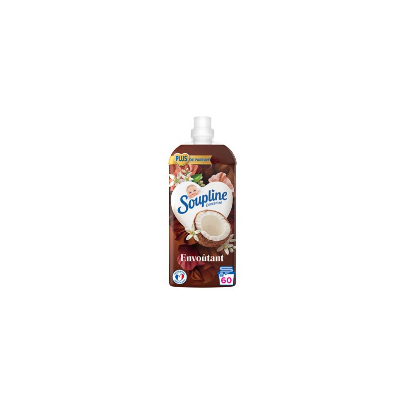 Adoucissant concentré Soupline Coco fleurs blanches - 1.28L