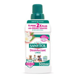 Désinfectant linge Sanytol Stop Odeurs Fleurs blanches 500ml