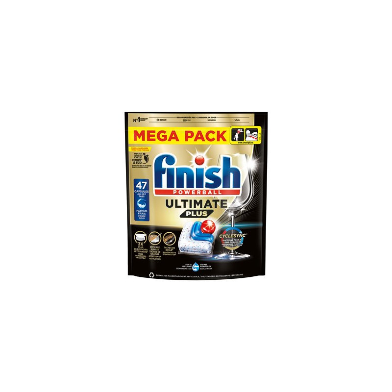 Capsules lave-vaisselle Finish Ultimate Plus - x47 - 573g