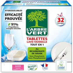 Tablette lave vaiselle L'Arbre Vert Tout-en-1 - x32