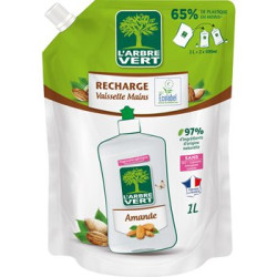 Recharge Vaisselle mains L'Arbre Vert - Amande - 1L