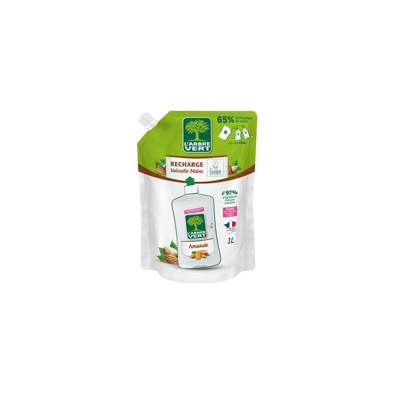 Recharge Vaisselle mains L'Arbre Vert - Amande - 1L