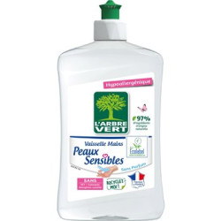 Vaisselle mains L'Arbre Vert Peaux sensibles - 500ml