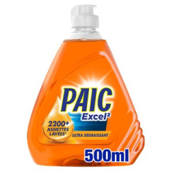 Liquide vaisselle Excel Paic Dégraissant actif à froid 500ml