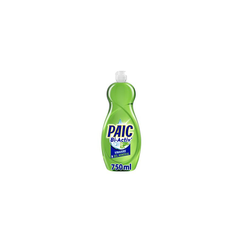 Liquide vaisselle Paic Bi Activ Vinaigre et Sel minéral - 750ml